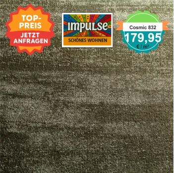 „Jab Cosmic Velours Teppich 4 m breit – weiches, luxuriöses Wohnzimmerambiente“